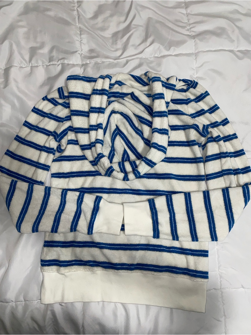 vintage Juicy Couture White and Blue Striped Terry set (see info) - Picture 6 of 9